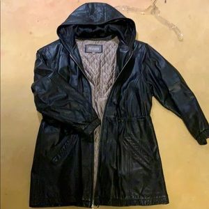 Black Jacket/Coat 100% leather